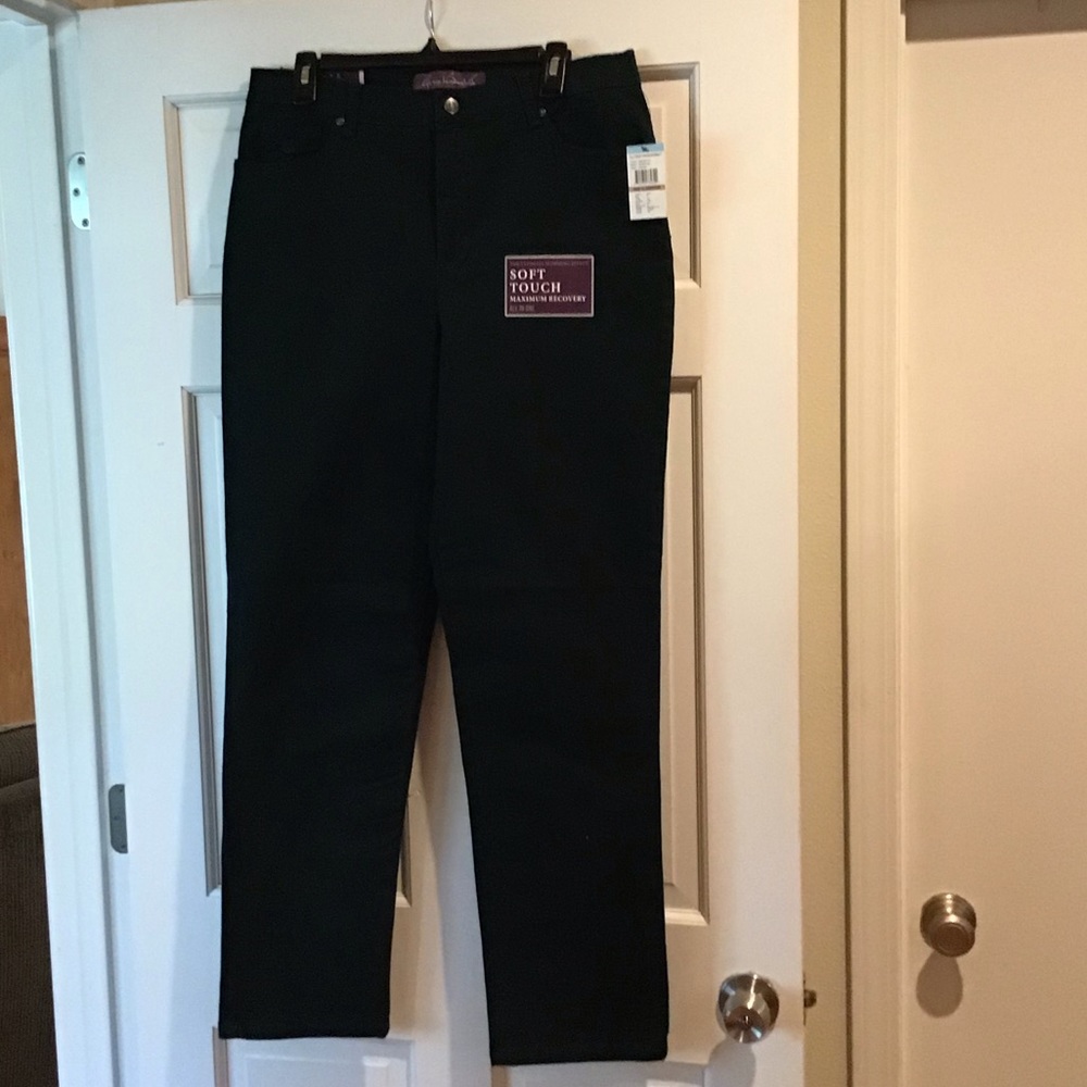 Gloria Vanderbilt dark teal slimming jeans
